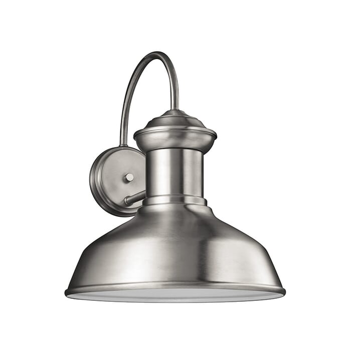 Sea Gull Fredricksburg 16" Outdoor Wall Light in Satin Aluminum Sea Gull Fredricksburg 16" Outdoor Wall Light in Satin Aluminum
