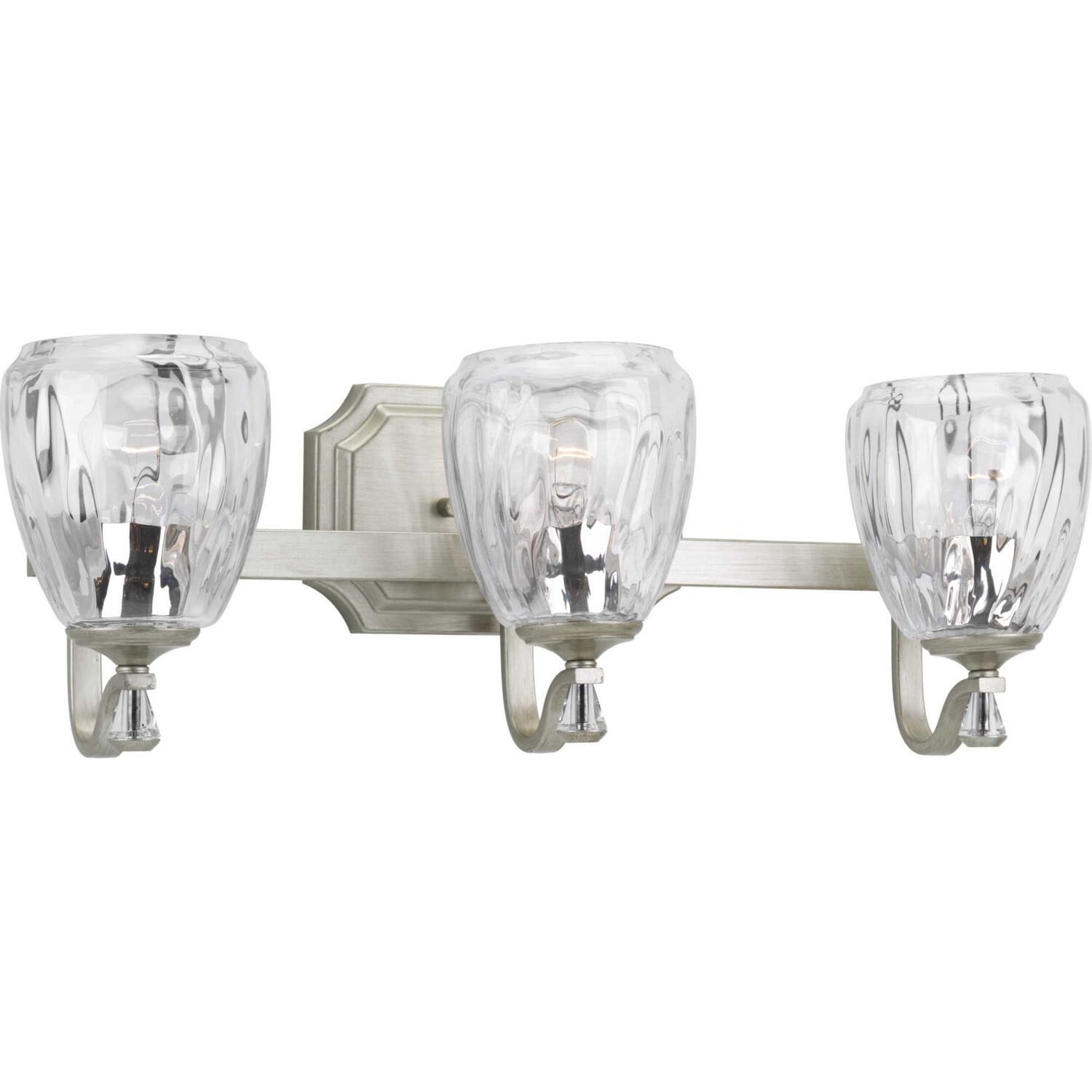 Silver Ridge Three Light Bath from the Anjoux Collection