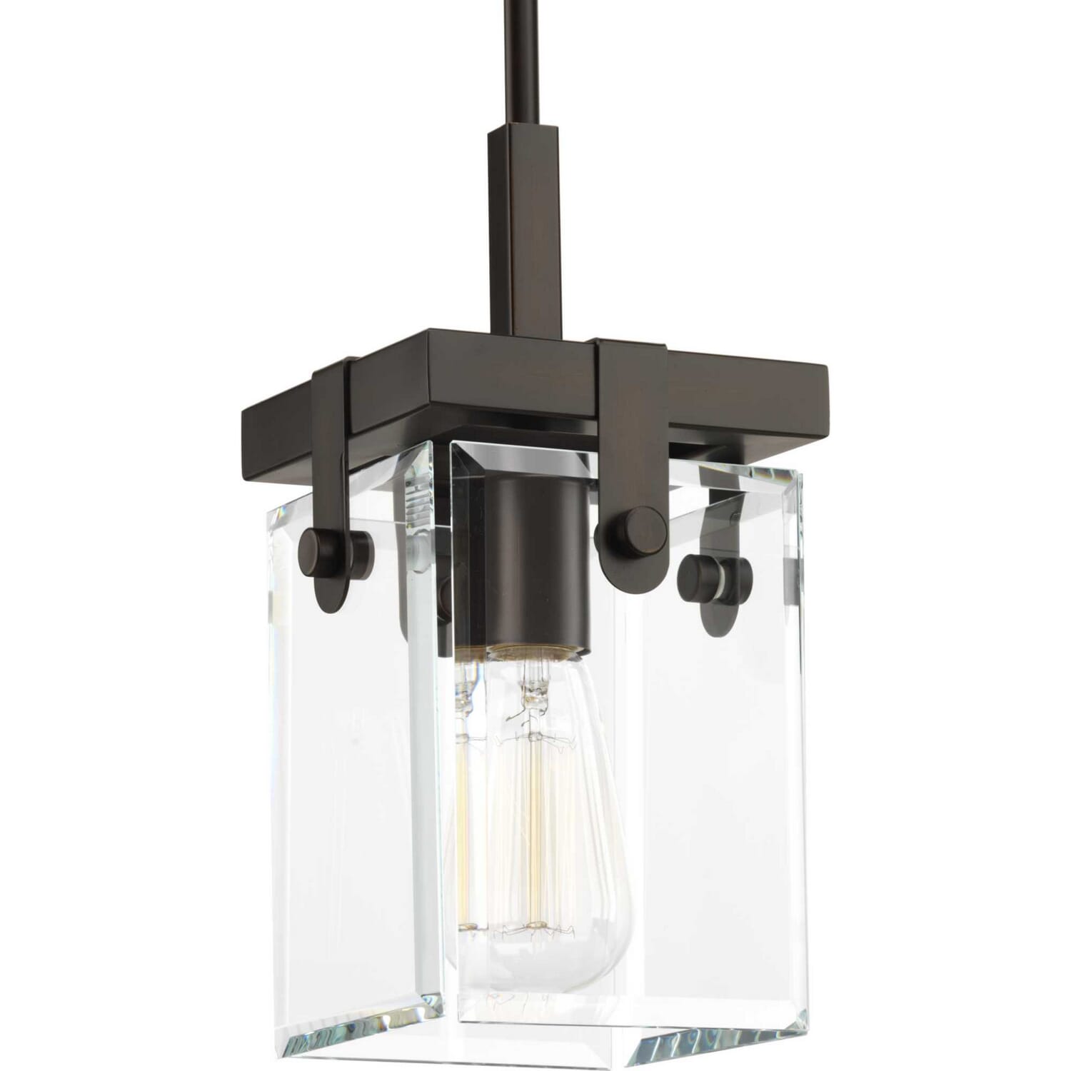 Antique Bronze One Light Mini Pendant from the Glayse Collection