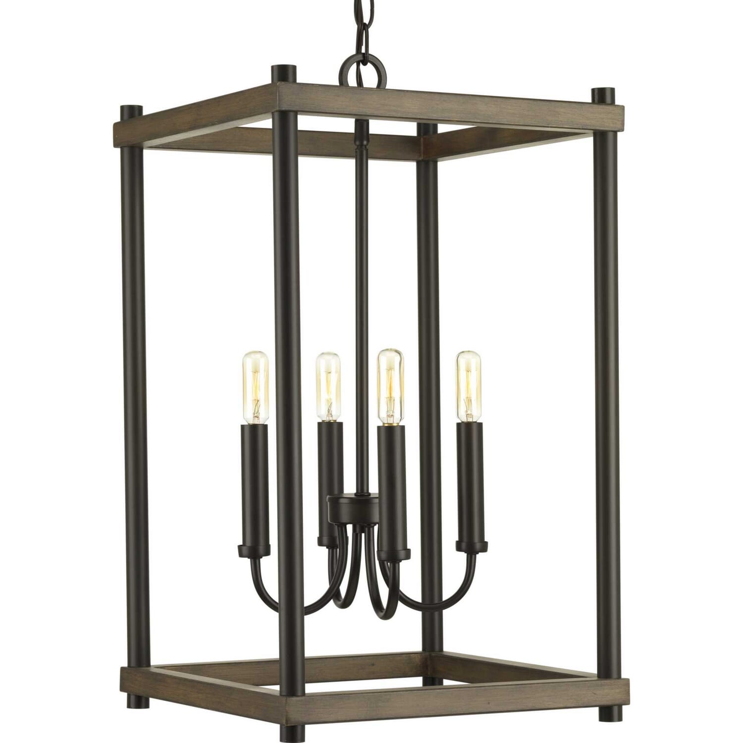 Antique Bronze Four Light Pendant from the Fontayne Collection