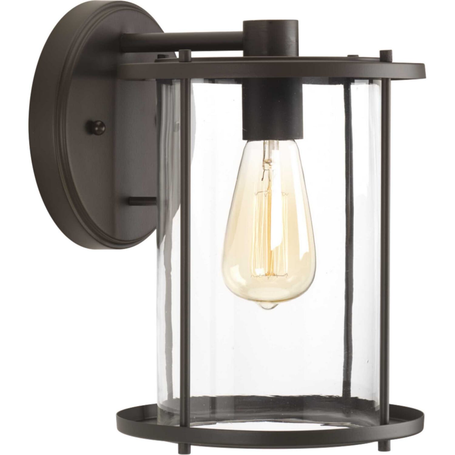 Antique Bronze One Light Wall Lantern from the Gunther Collection
