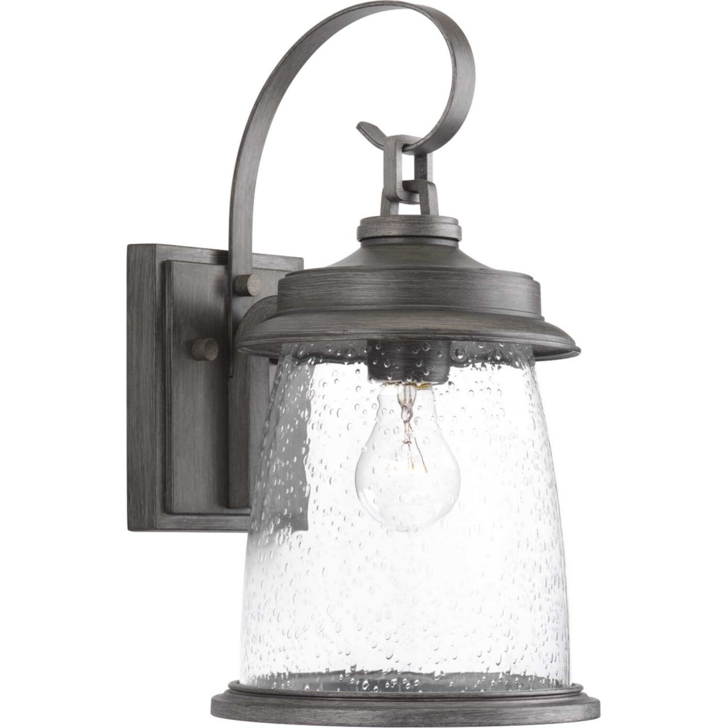 Antique Pewter One Light Wall Lantern from the Conover Collection