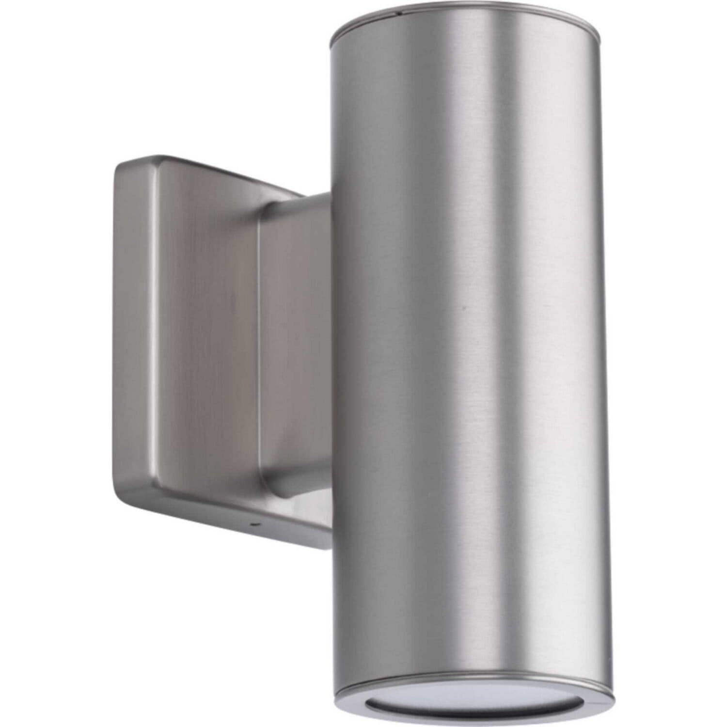 Satin Nickel LED Wall Lantern from the 3In Cylinders Collection