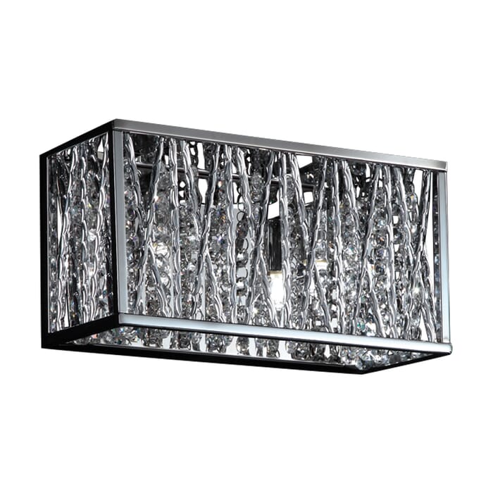 Z-Lite Terra 2-Light Bathroom Vanity Light In Chrome Z-Lite Terra 2-Light Bathroom Vanity Light In Chrome