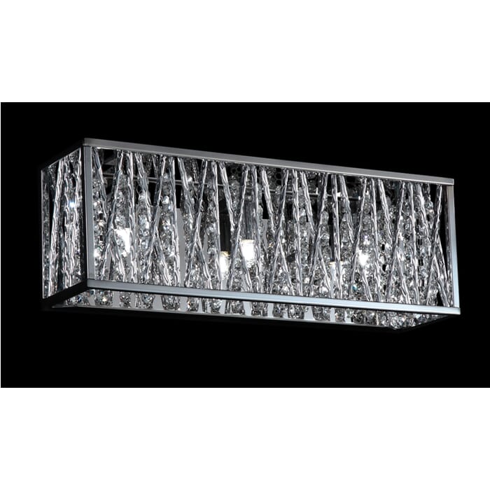 Z-Lite Terra 3-Light Bathroom Vanity Light In Chrome Z-Lite Terra 3-Light Bathroom Vanity Light In Chrome