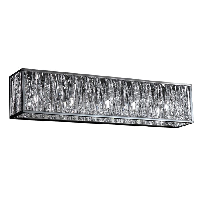 Z-Lite Terra 5-Light Bathroom Vanity Light In Chrome Z-Lite Terra 5-Light Bathroom Vanity Light In Chrome