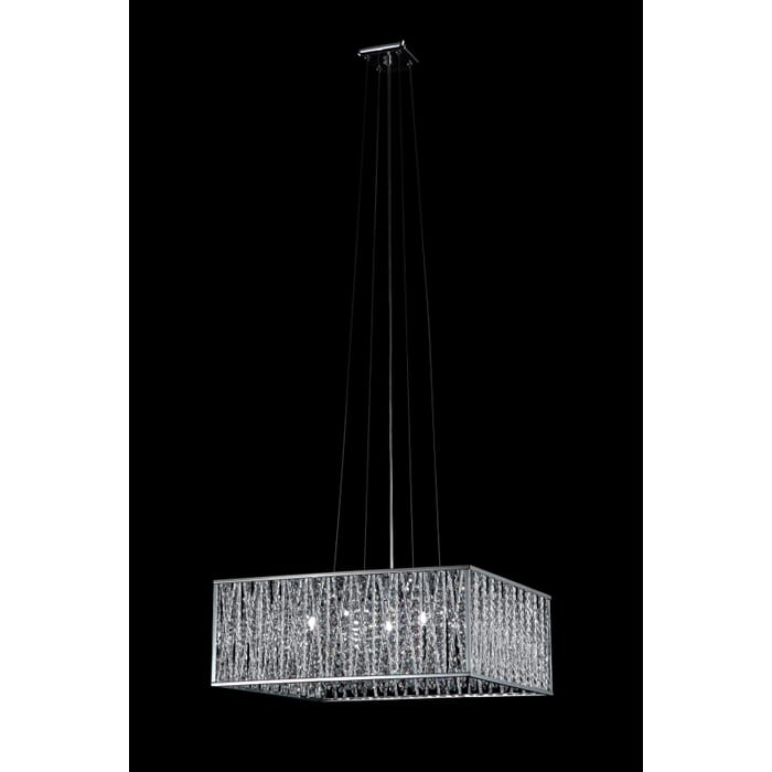 Z-Lite Terra 5-Light Pendant Light In Chrome Z-Lite Terra 5-Light Pendant Light In Chrome