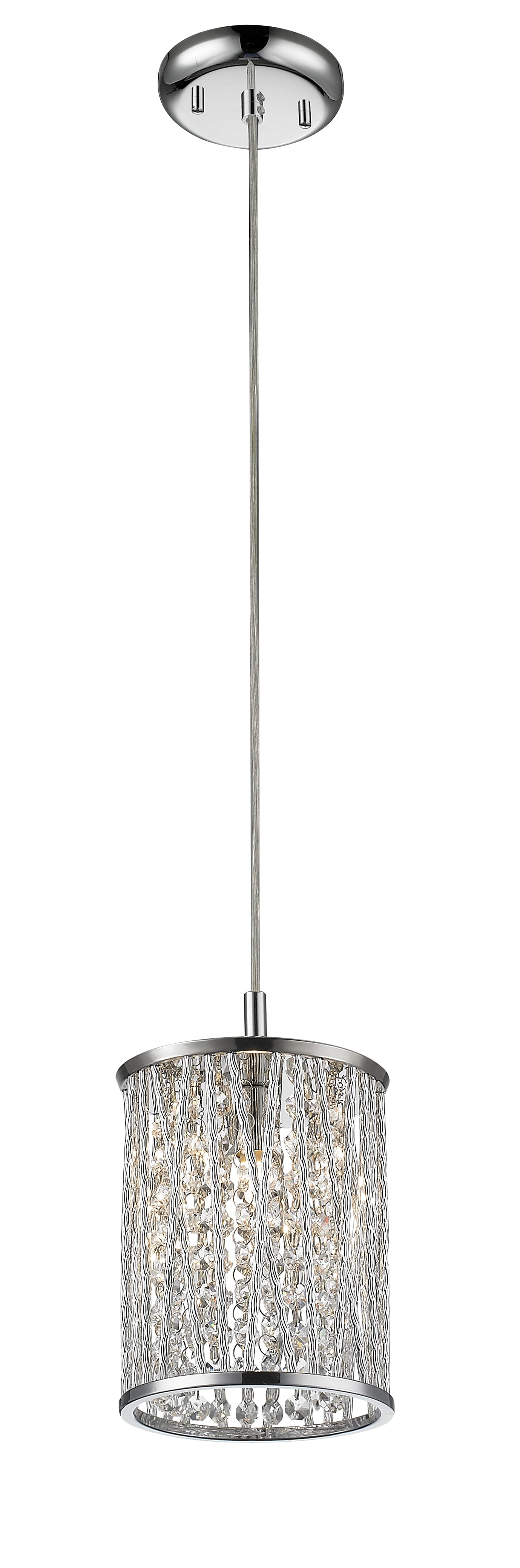 Z-Lite Terra 1-Light Mini Pendant Light In Chrome