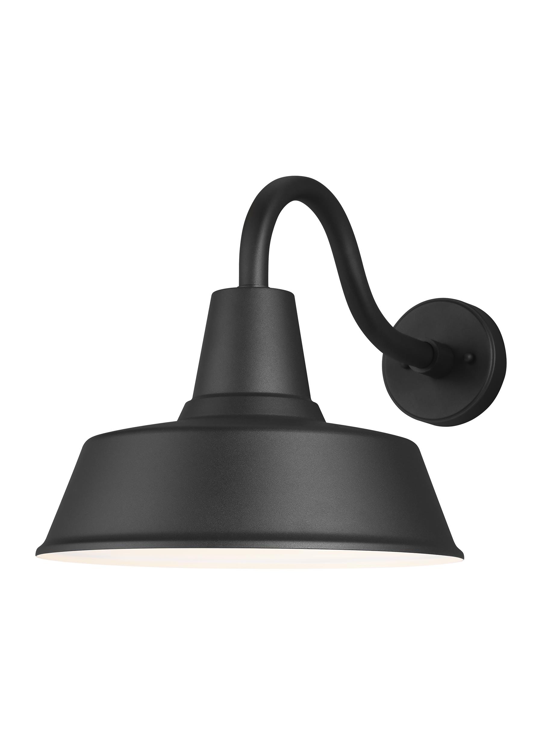 Sea Gull Barn Light Outdoor Wall Light in Black