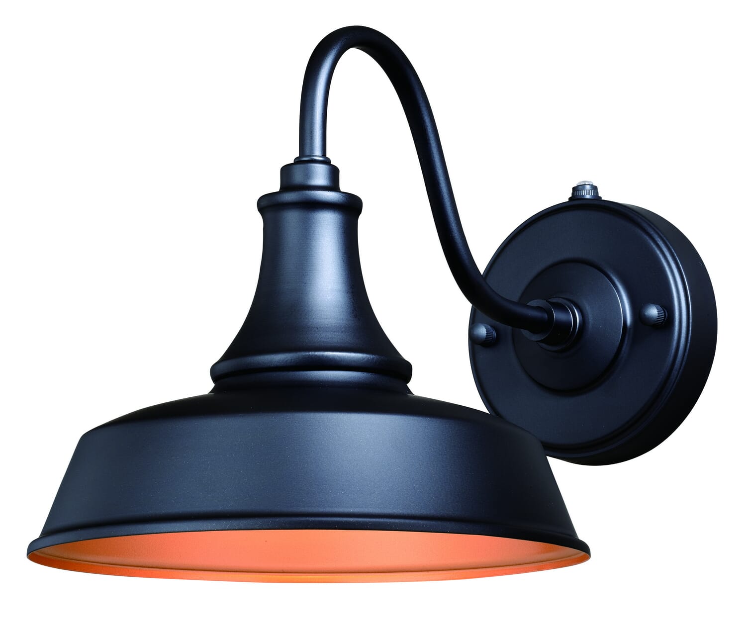 Dorado 1-Light Outdoor Wall Mount in Dark Bronze and Light Gold