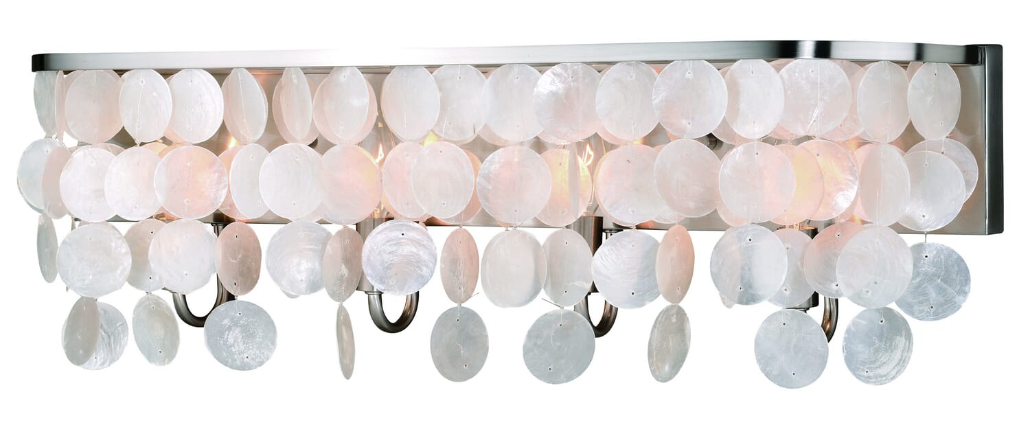 Elsa 4-Light Bathroom Vanity Light in Satin Nickel