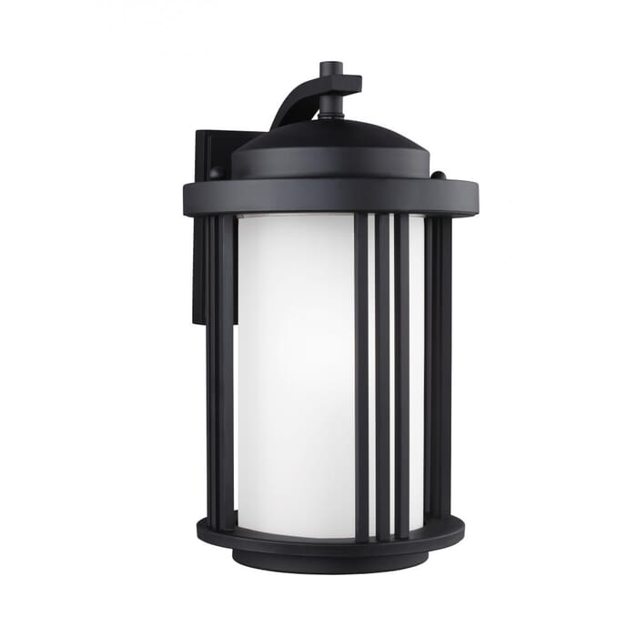 Sea Gull Crowell 15" Outdoor Wall Light in Black Sea Gull Crowell 15" Outdoor Wall Light in Black