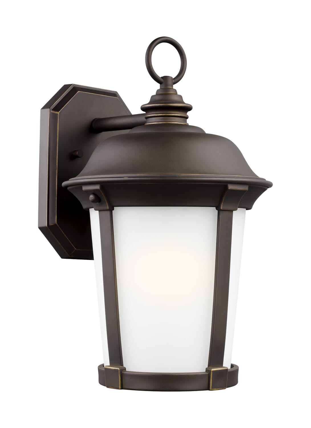Calder 1-Light Outdoor Wall Lantern in Antique Bronze