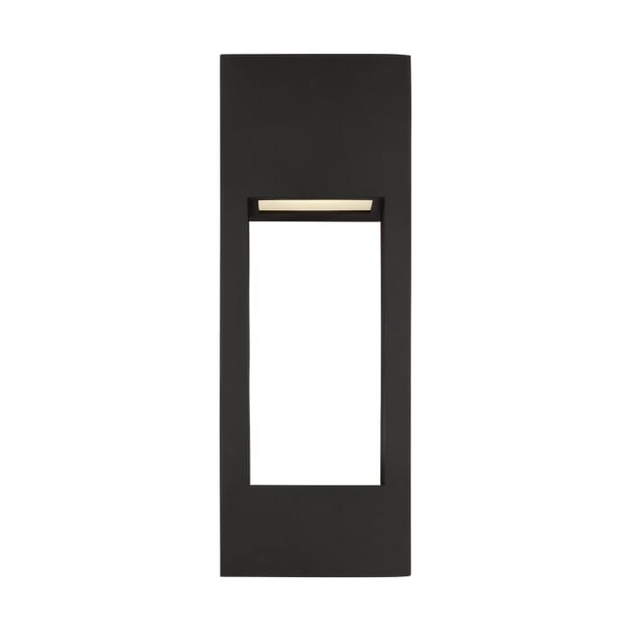 Testa 2-Light LED Outdoor Wall Lantern in Black Testa 2-Light LED Outdoor Wall Lantern in Black