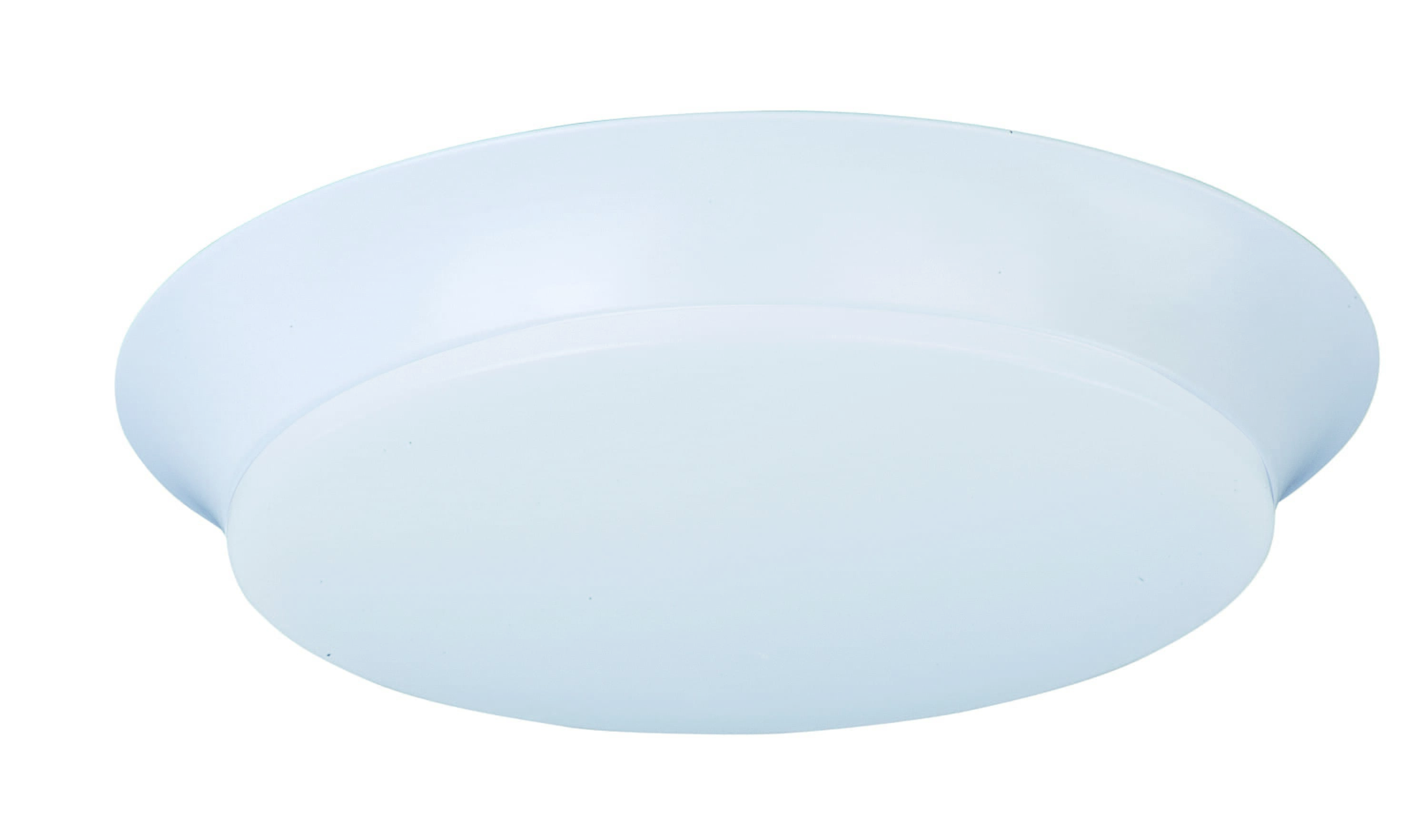 Low Profile LED 1-Light LED Flush Mount in White