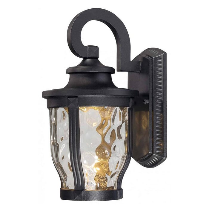 The Great Outdoors Merrimack Led 12" Outdoor Wall Light in Black The Great Outdoors Merrimack Led 12" Outdoor Wall Light in Black