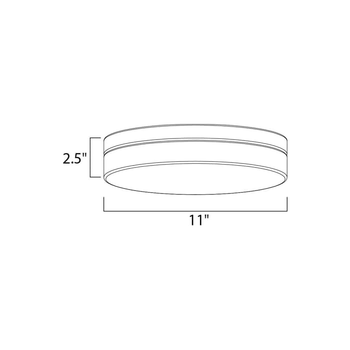 Maxim Lighting Illuminaire LED Flush Mount in Satin Nickel Maxim Lighting Illuminaire LED Flush Mount in Satin Nickel