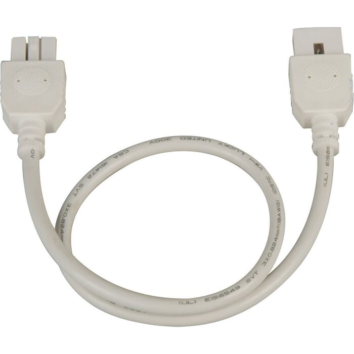 Maxim Lighting CounterMax MXInterLink4 18" Connector Cord in White Maxim Lighting CounterMax MXInterLink4 18" Connector Cord in White