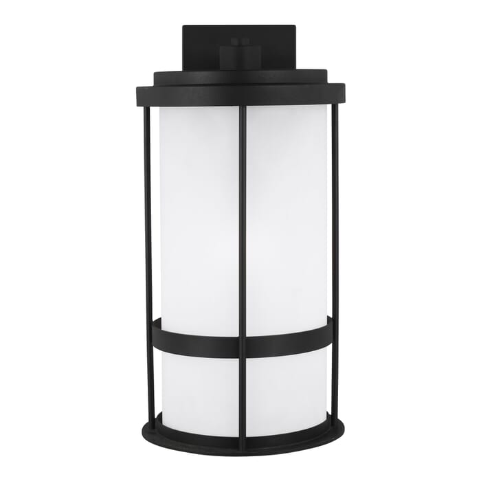 Sea Gull Wilburn Outdoor Wall Light in Black Sea Gull Wilburn Outdoor Wall Light in Black
