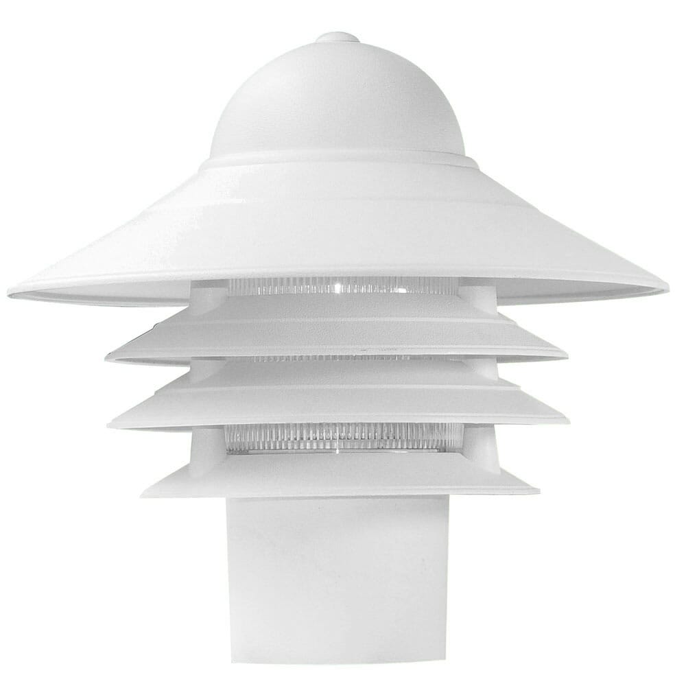Textured White One Light Post Mount from the Mariner Collection