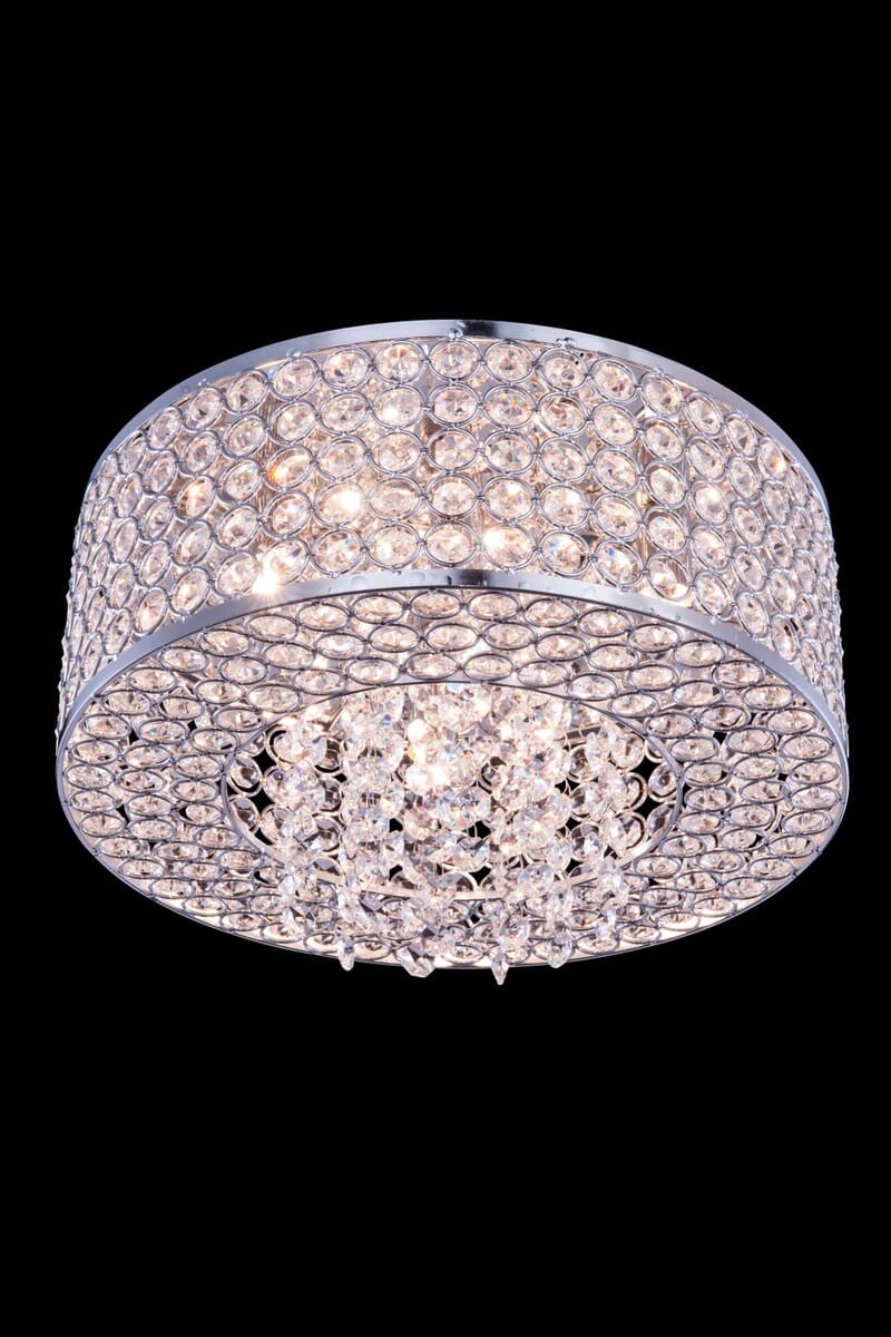 Amelie 4-Light Flush Mount in Chrome