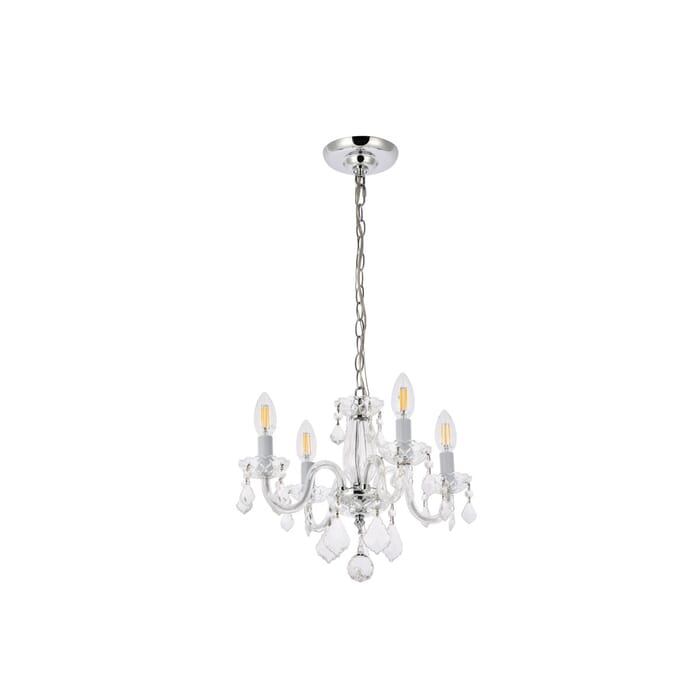 Rococo 4-Light Pendant in Chrome Rococo 4-Light Pendant in Chrome
