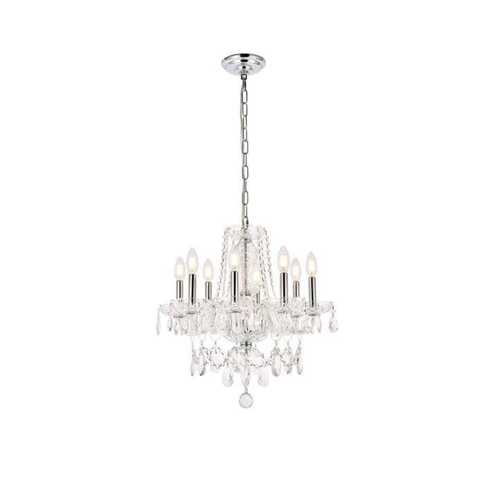 Princeton 8-Light Chandelier in Chrome Princeton 8-Light Chandelier in Chrome
