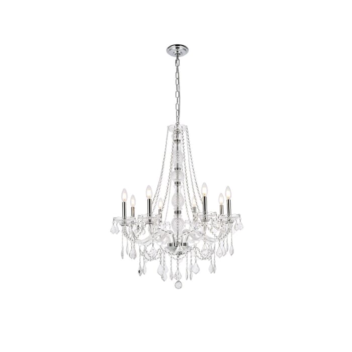 Verona 8-Light Chandelier in Chrome Verona 8-Light Chandelier in Chrome