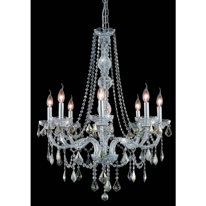 Verona 8-Light Chandelier in Chrome Verona 8-Light Chandelier in Chrome