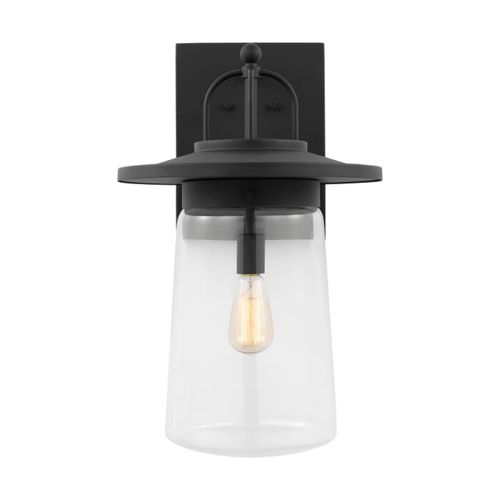 Tybee 1-Light Outdoor Wall Lantern in Black Tybee 1-Light Outdoor Wall Lantern in Black