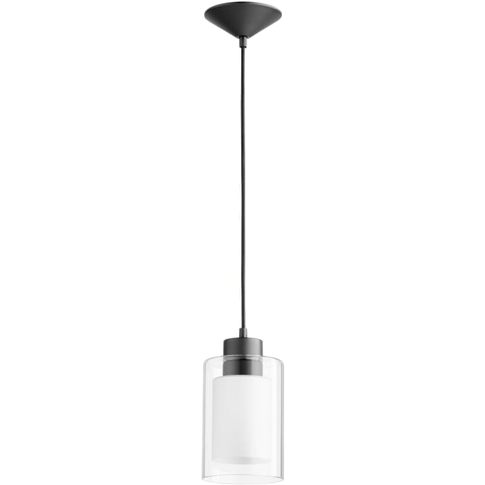 Quorum Contemporary 5" Pendant Light in Noir Quorum Contemporary 5" Pendant Light in Noir