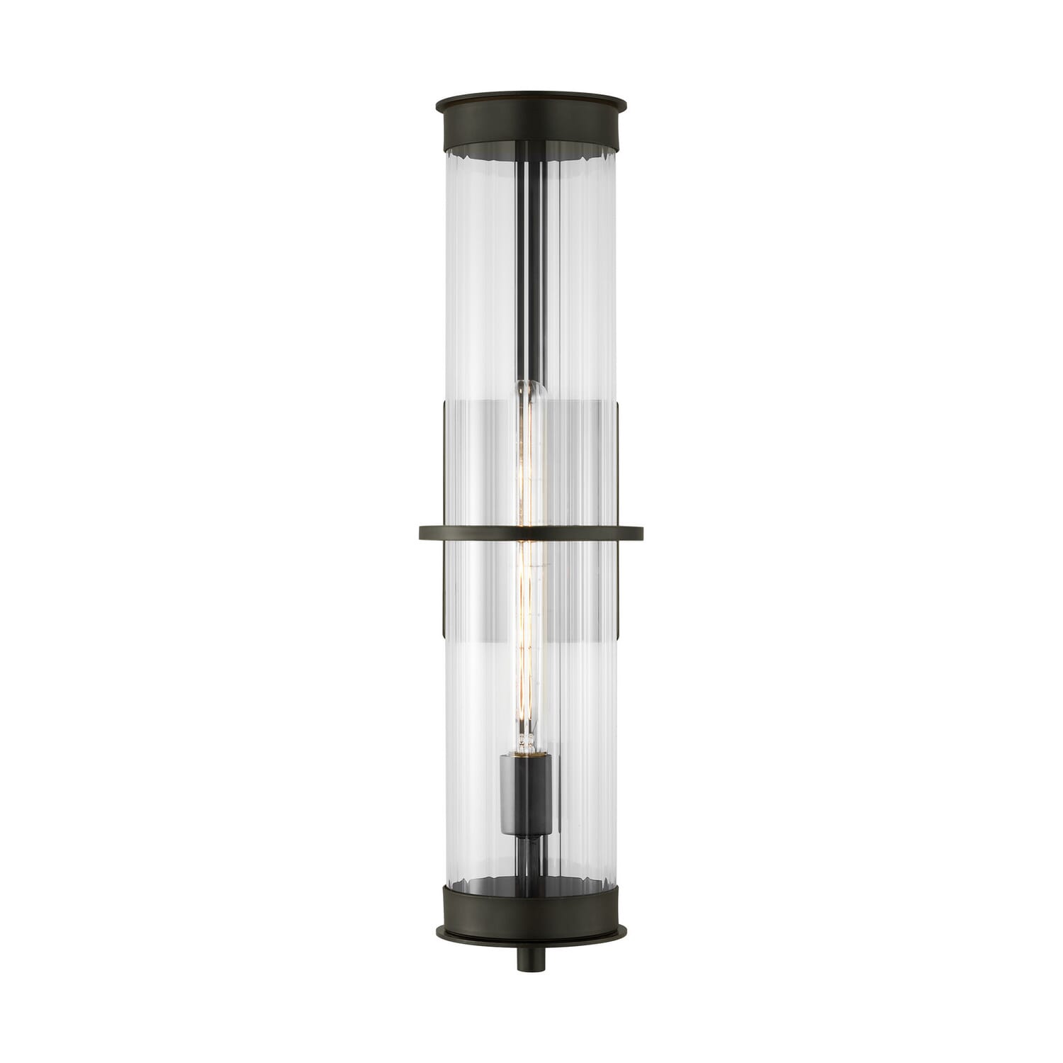 Alcona 1-Light Outdoor Wall Lantern in Antique Bronze