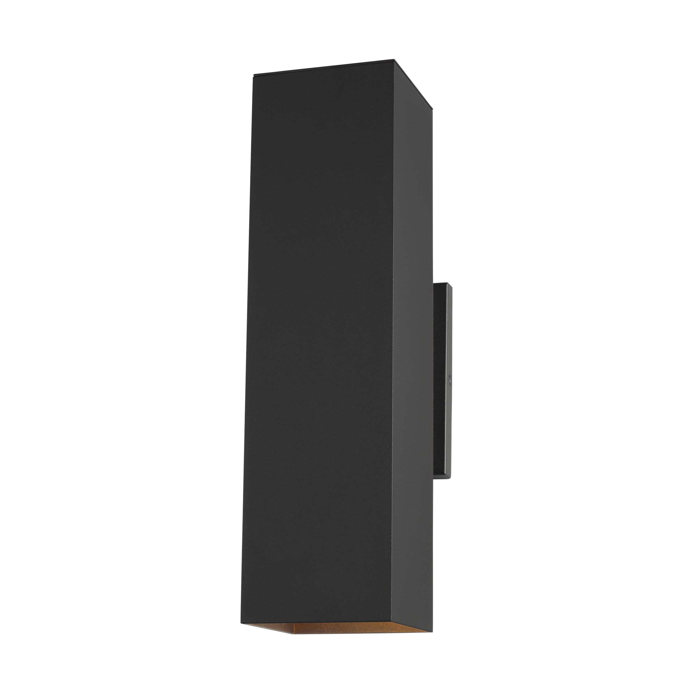 Sea Gull Pohl 2-Light Outdoor Wall Light in Black