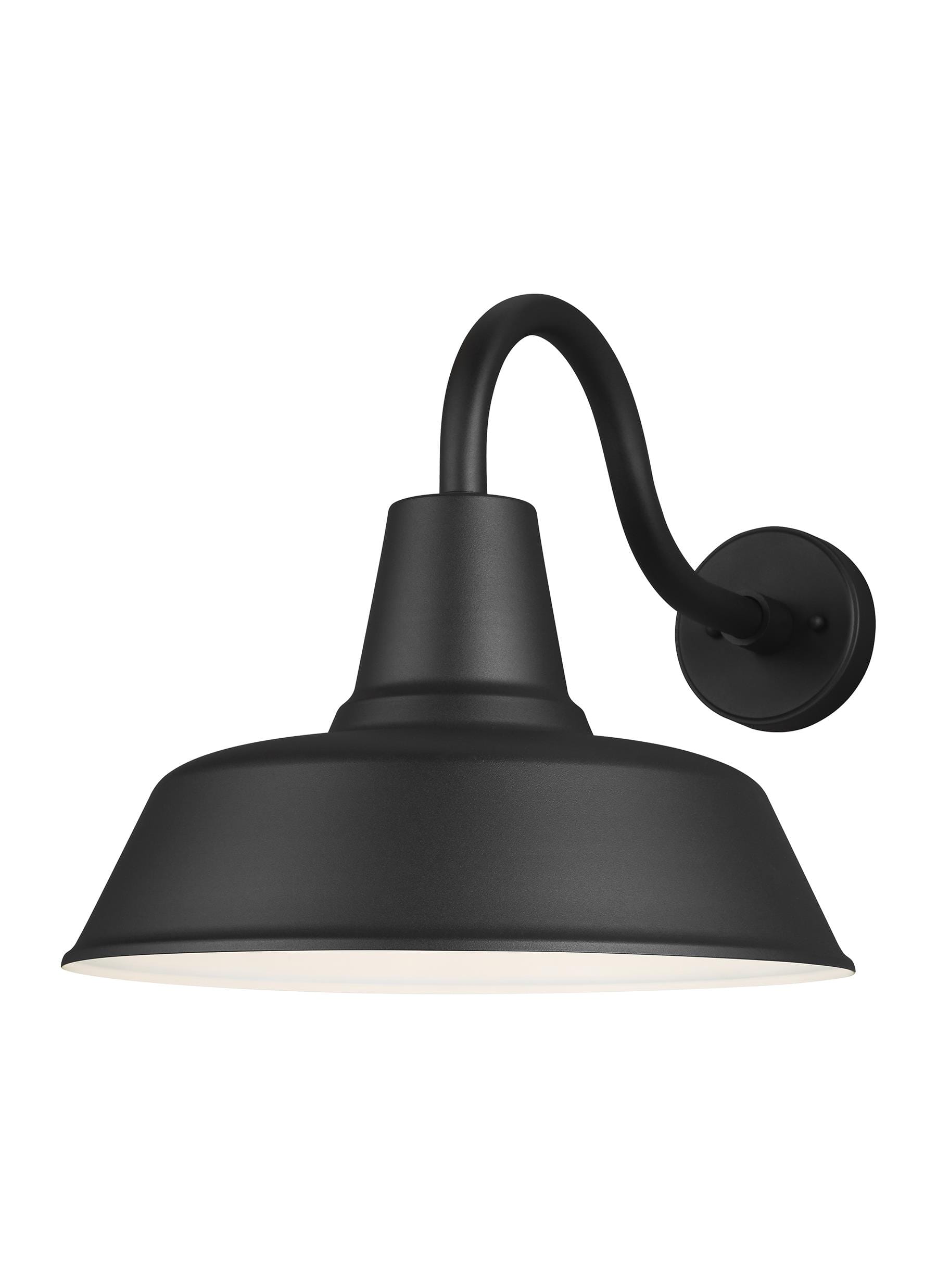 Sea Gull Barn Light Outdoor Wall Light in Black