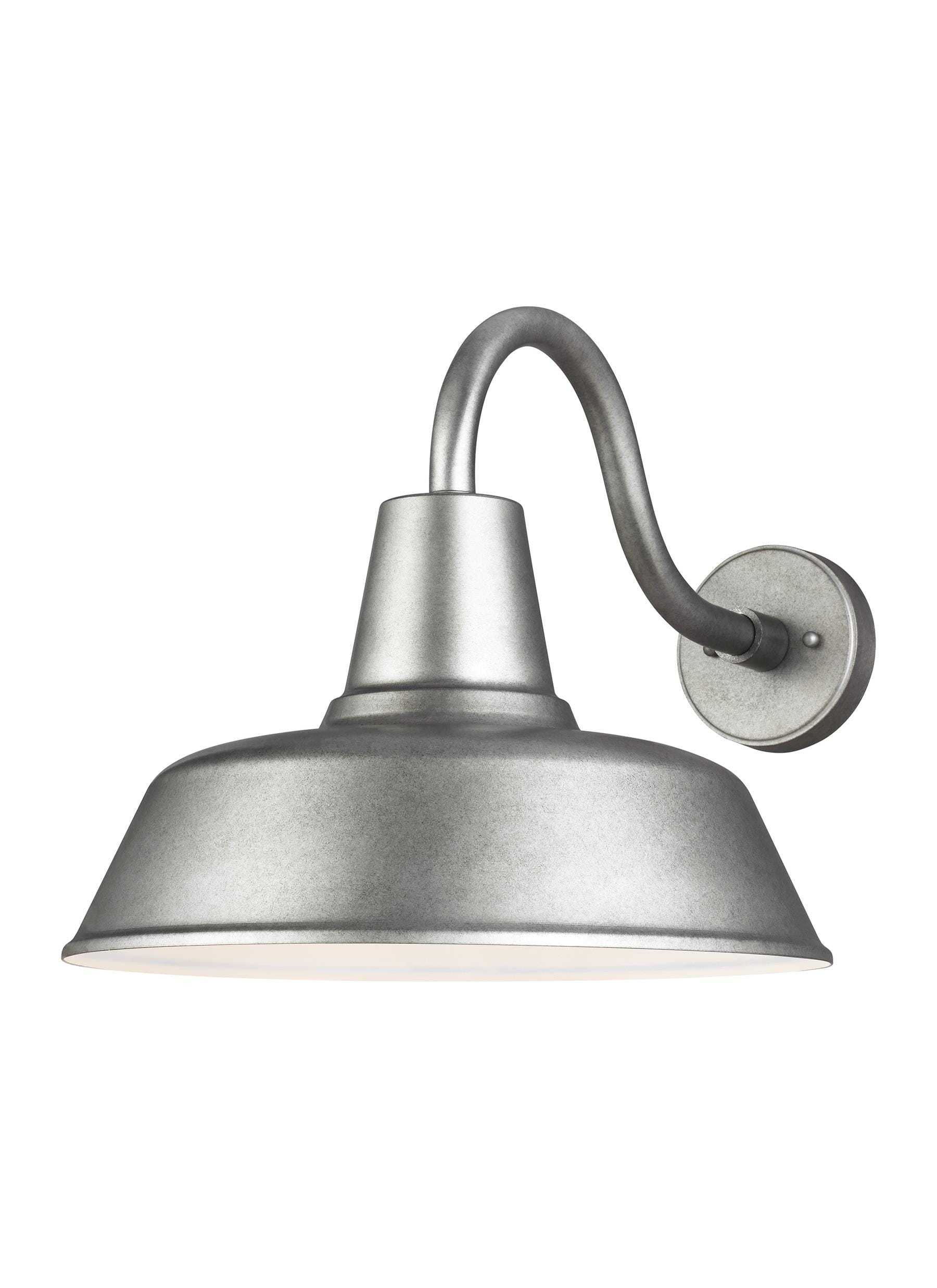 Sea Gull Barn Light Outdoor Wall Light in Weathered Pewter