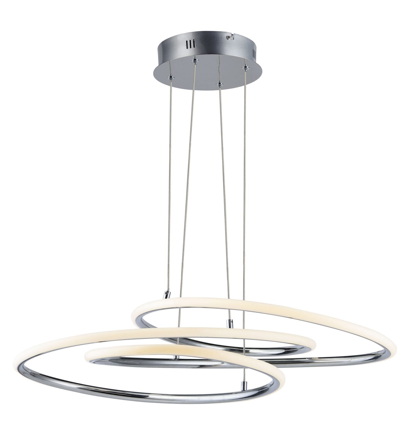 Coaster 1-Light LED Pendant in Polished Chrome
