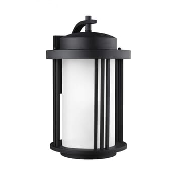 Sea Gull Crowell 20" Outdoor Wall Light in Black