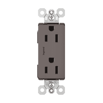 LeGrand Radiant Tamper-Resistant Receptacle in Brown