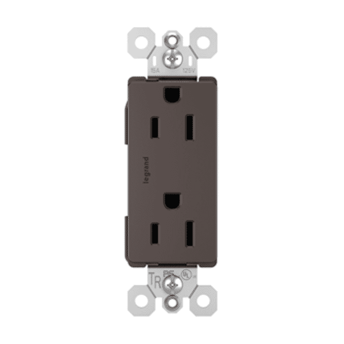 LeGrand Radiant Tamper-Resistant Receptacle in Dark Bronze LeGrand Radiant Tamper-Resistant Receptacle in Dark Bronze