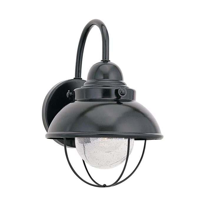 Sea Gull Sebring 11" Outdoor Wall Light in Black Sea Gull Sebring 11" Outdoor Wall Light in Black