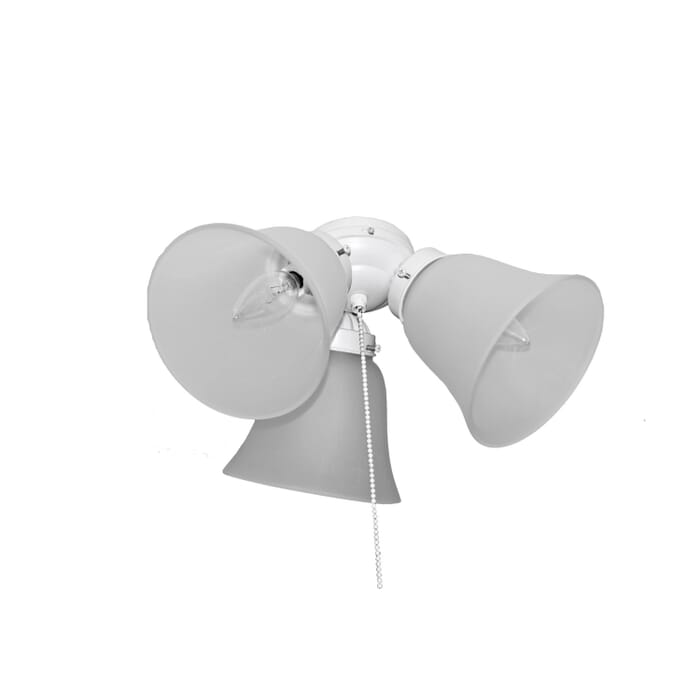 Fan Light Kits 3-Light Ceiling Fan Light Kit Light Kit in Matte White Fan Light Kits 3-Light Ceiling Fan Light Kit Light Kit in Matte White