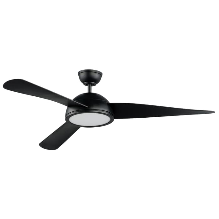 Cupola 1-Light 52" Ceiling Fan in Black Cupola 1-Light 52" Ceiling Fan in Black