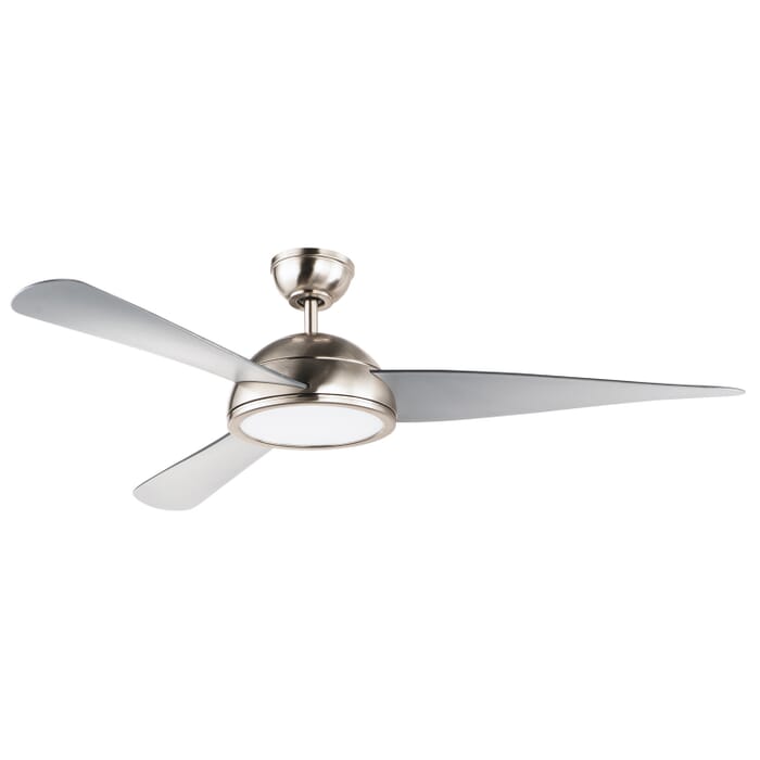 Cupola 1-Light 52" Ceiling Fan in Satin Nickel Cupola 1-Light 52" Ceiling Fan in Satin Nickel