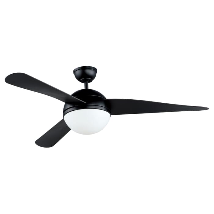 Cupola 2-Light 52" Ceiling Fan in Black Cupola 2-Light 52" Ceiling Fan in Black