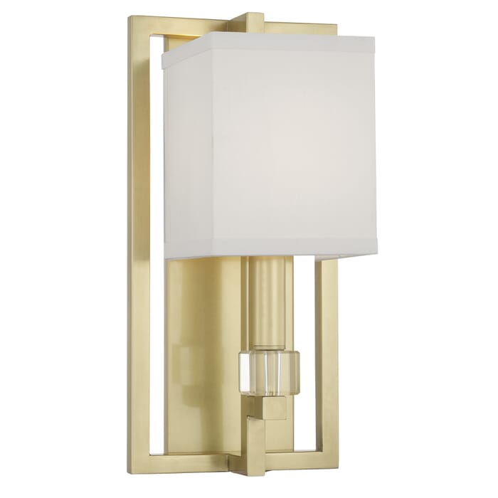 Crystorama Dixon 15" Wall Sconce in Aged Brass with Crystal Cubes Crystals Crystorama Dixon 15" Wall Sconce in Aged Brass with Crystal Cubes Crystals