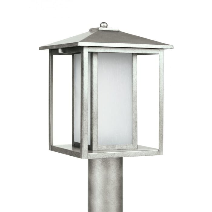 Sea Gull Hunnington 15" Outdoor Post Light in Weathered Pewter Sea Gull Hunnington 15" Outdoor Post Light in Weathered Pewter