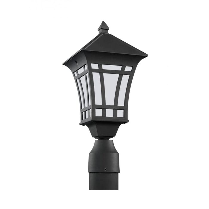 Sea Gull Herrington 17" Outdoor Post Light in Black Sea Gull Herrington 17" Outdoor Post Light in Black