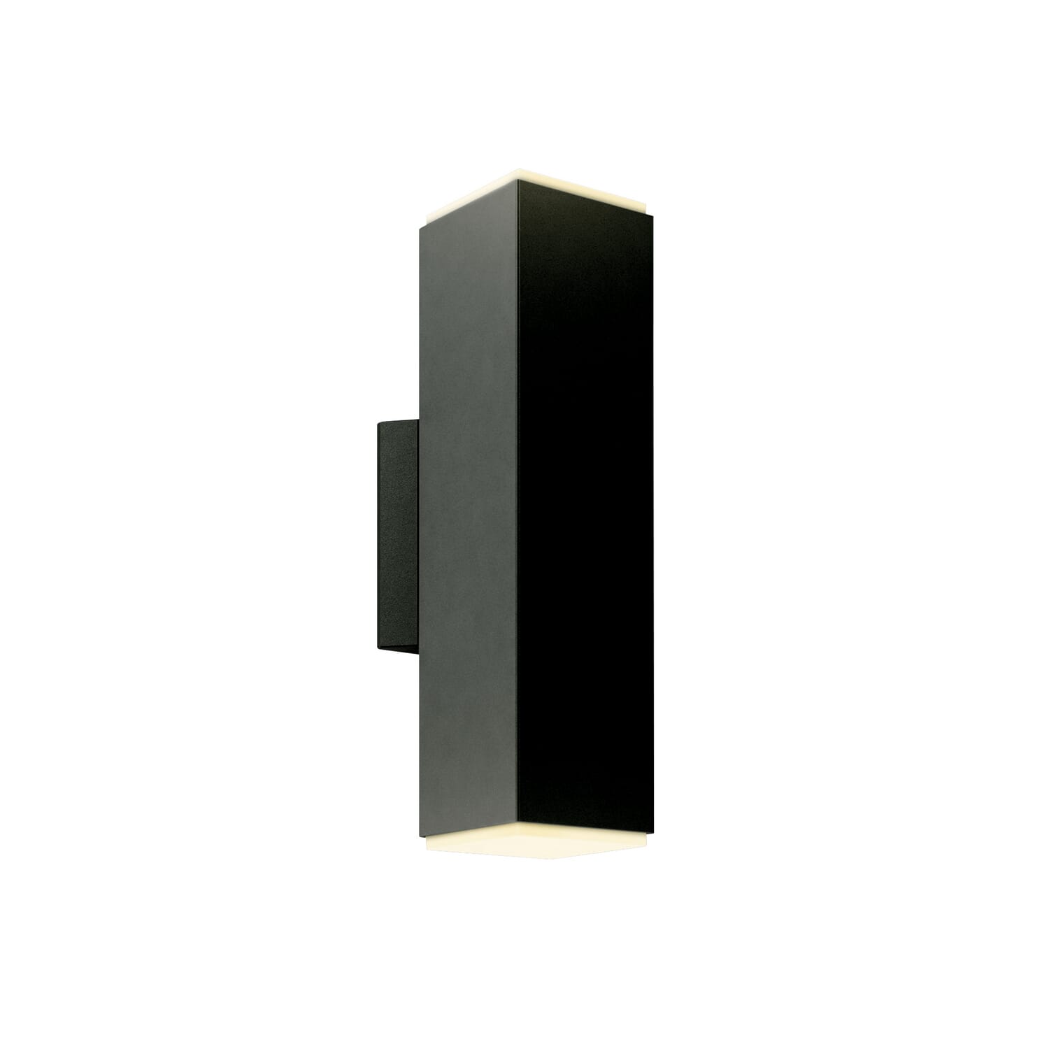 1-Light LED Cylinder Sconce in Black