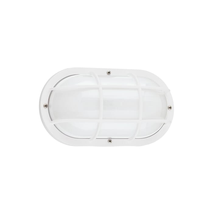 Sea Gull Bayside 5" Outdoor Wall Light in White Sea Gull Bayside 5" Outdoor Wall Light in White
