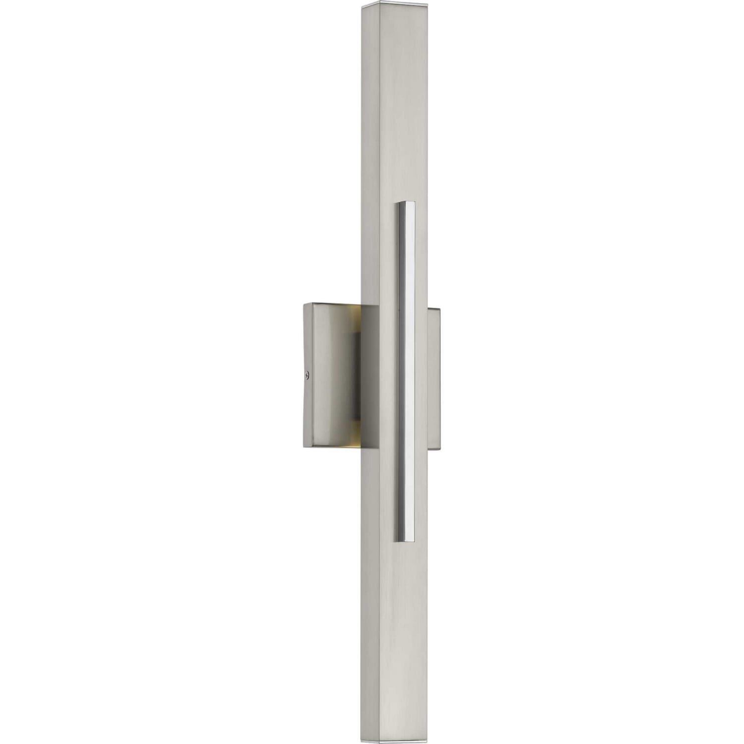 Brushed Nickel LED Wall Sconce from the Planck Led Collection